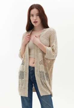 With Hemstitch Detail - Chaqueta De Punto - Birch