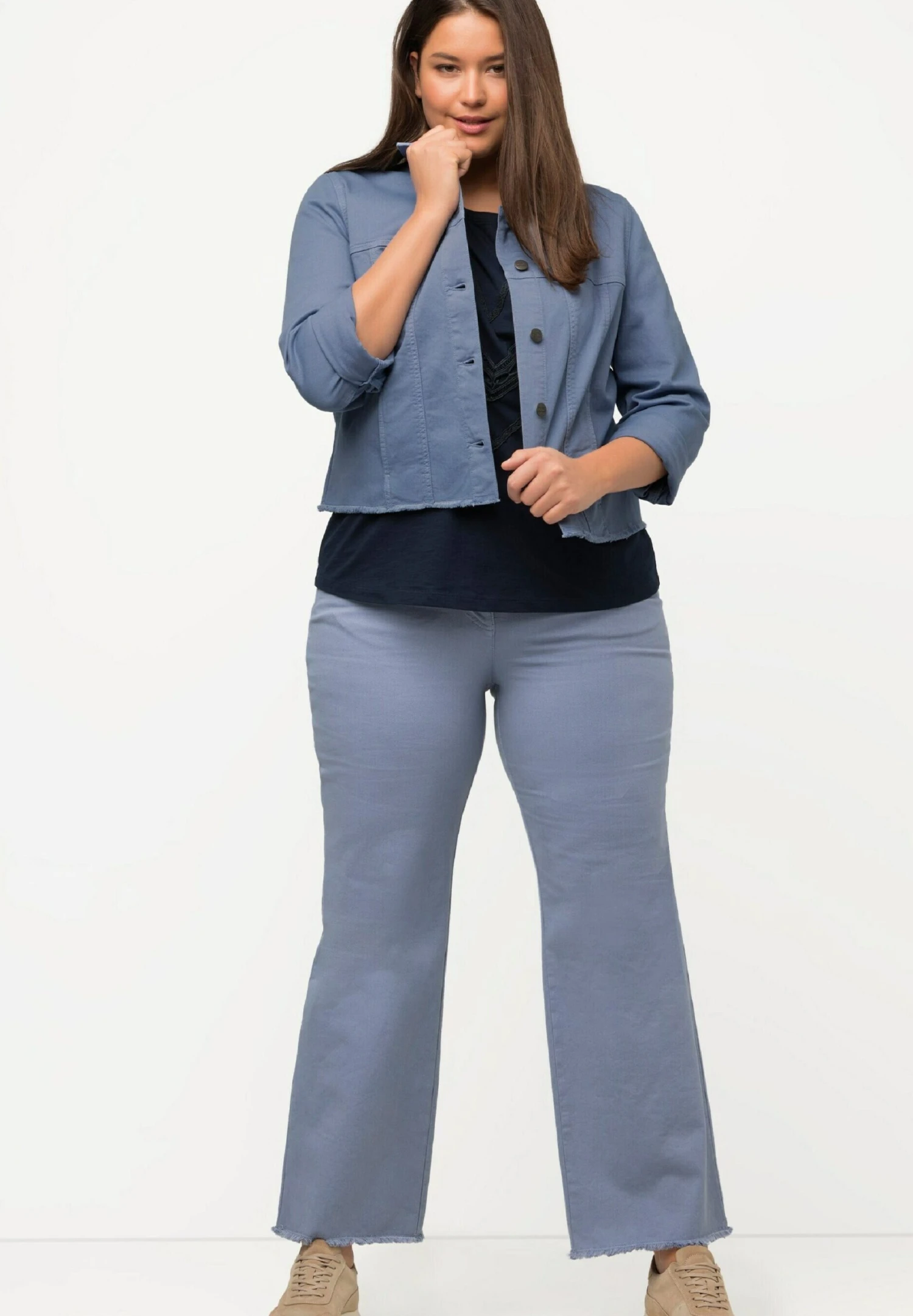 Ulla Popken Chaqueta Vaquera - Violet Bleu - Imagen 2