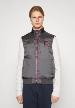 BELSTAFF Reversible Flash Circuit Gilet - Chaleco - Granite Grey/Neon Pink