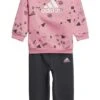Adidas Sportswear Brand Love Crew Set - Pantalones Deportivos - Bliss Pink Black Carbon