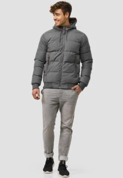 Indicode Jeans Chaqueta De Invierno - Dark Grey