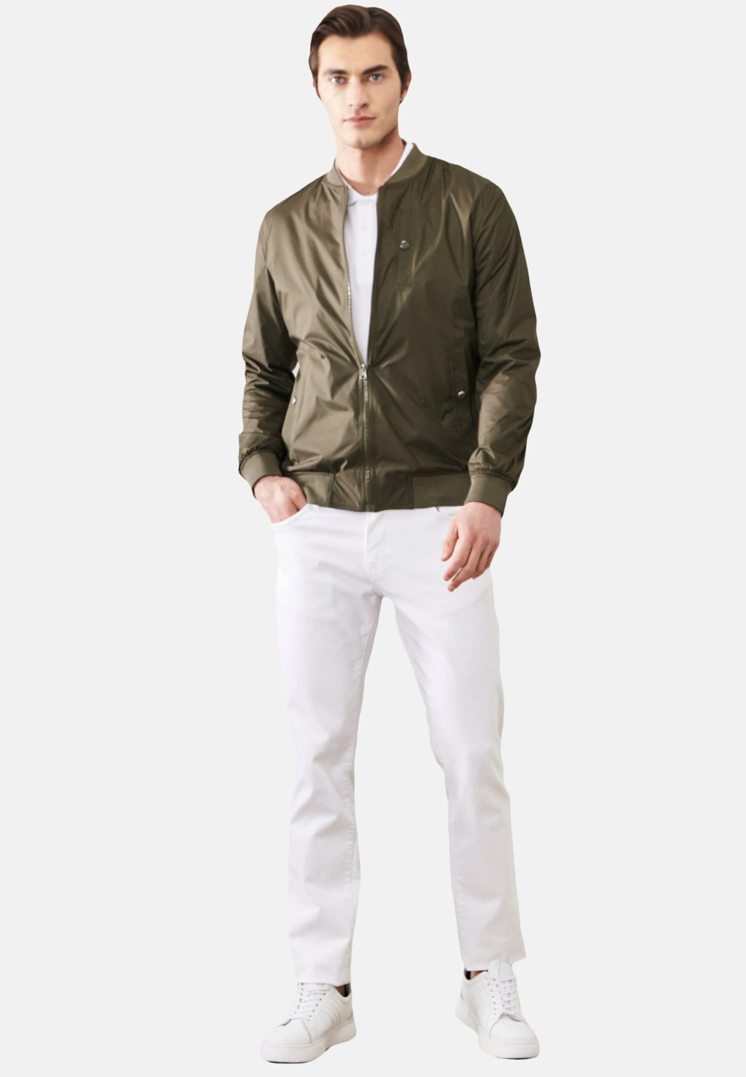 Standard Fit - Chaquetas Bomber - Khaki - Imagen 2