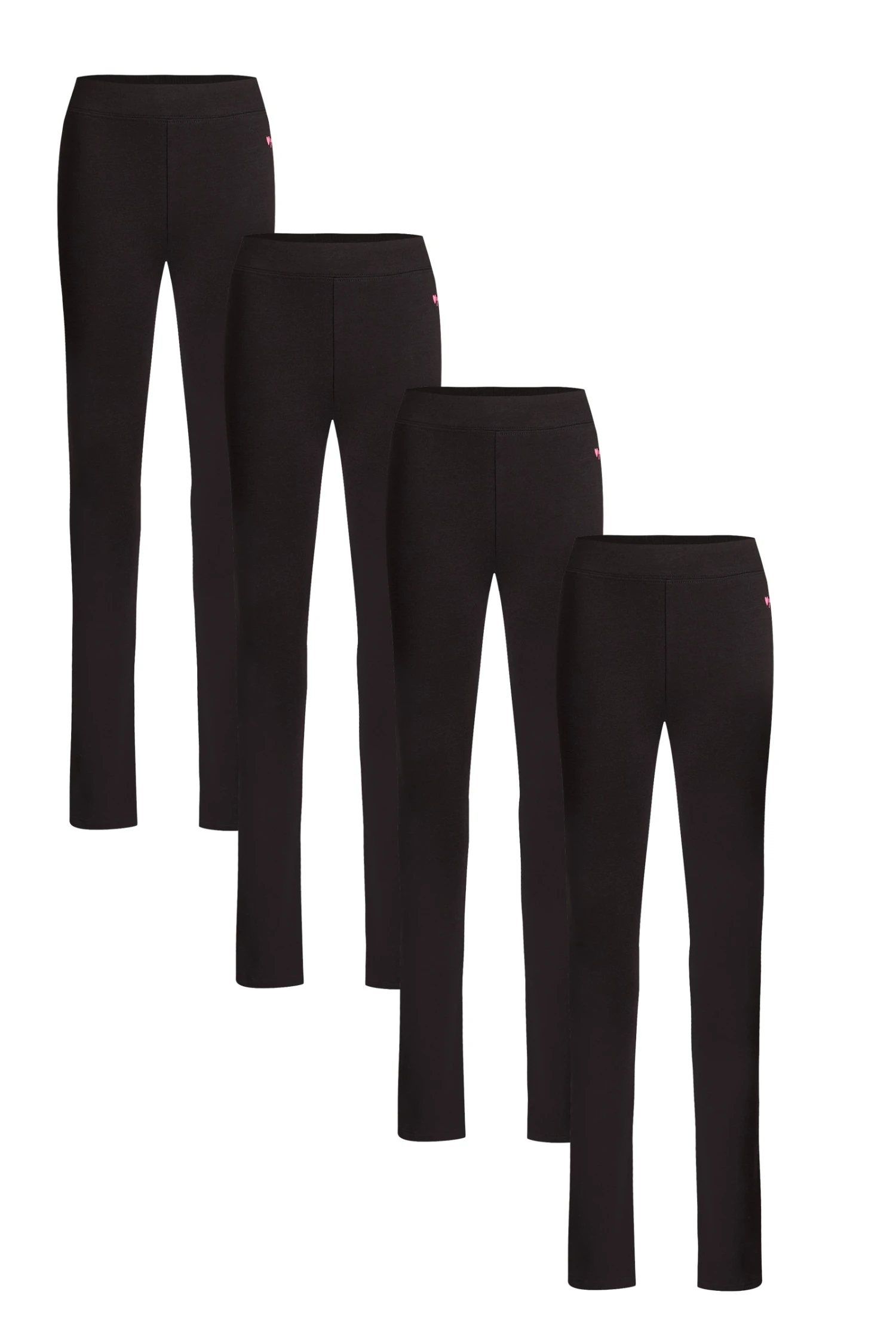 WE FASHION 4-Pack - Leggings - Black