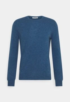 Men Crew Neck Sweater - Jersey De Punto - Dust Blue
