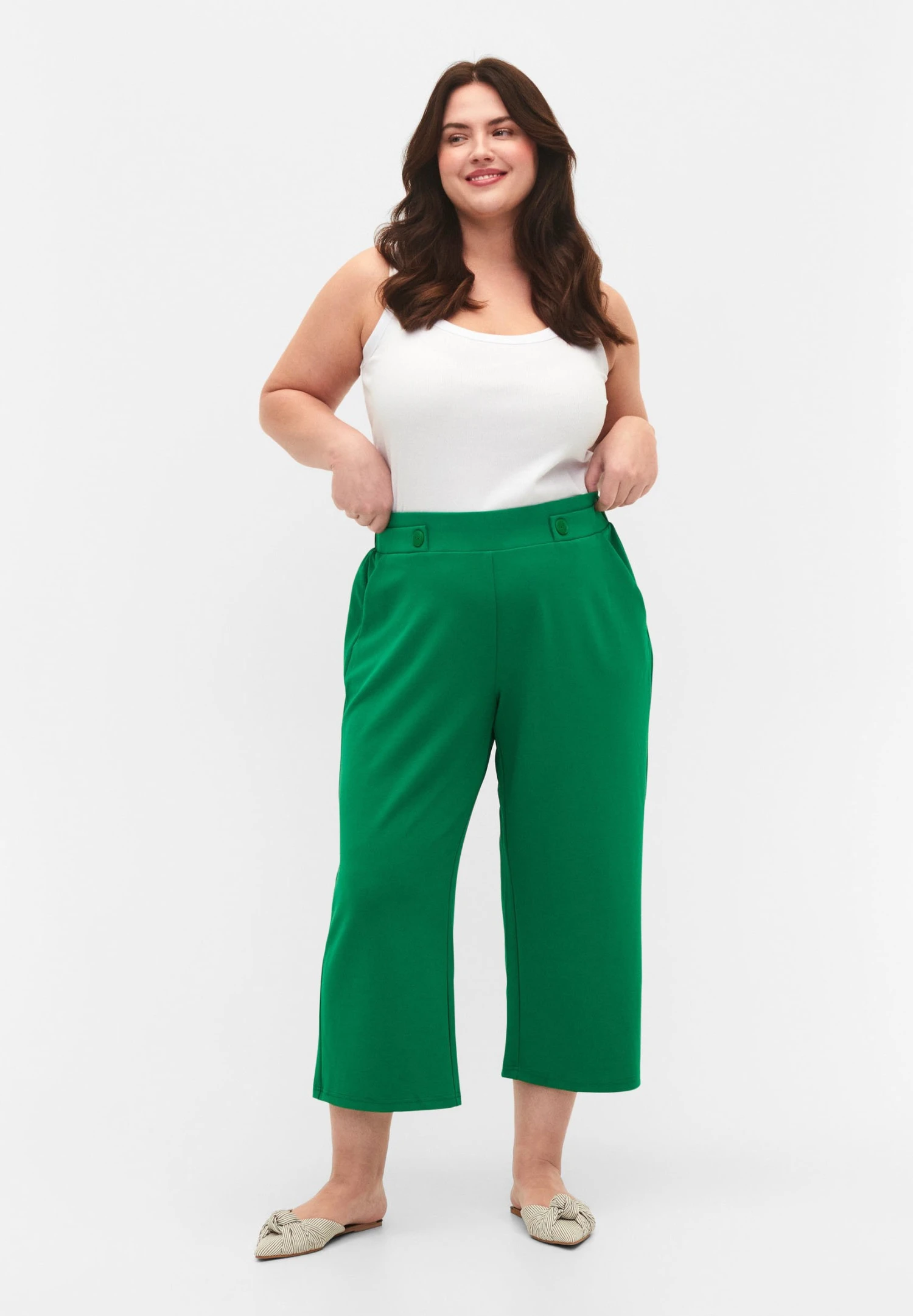 Zizzi 7/8 Passform - Pantalones - Jolly Green - Imagen 2
