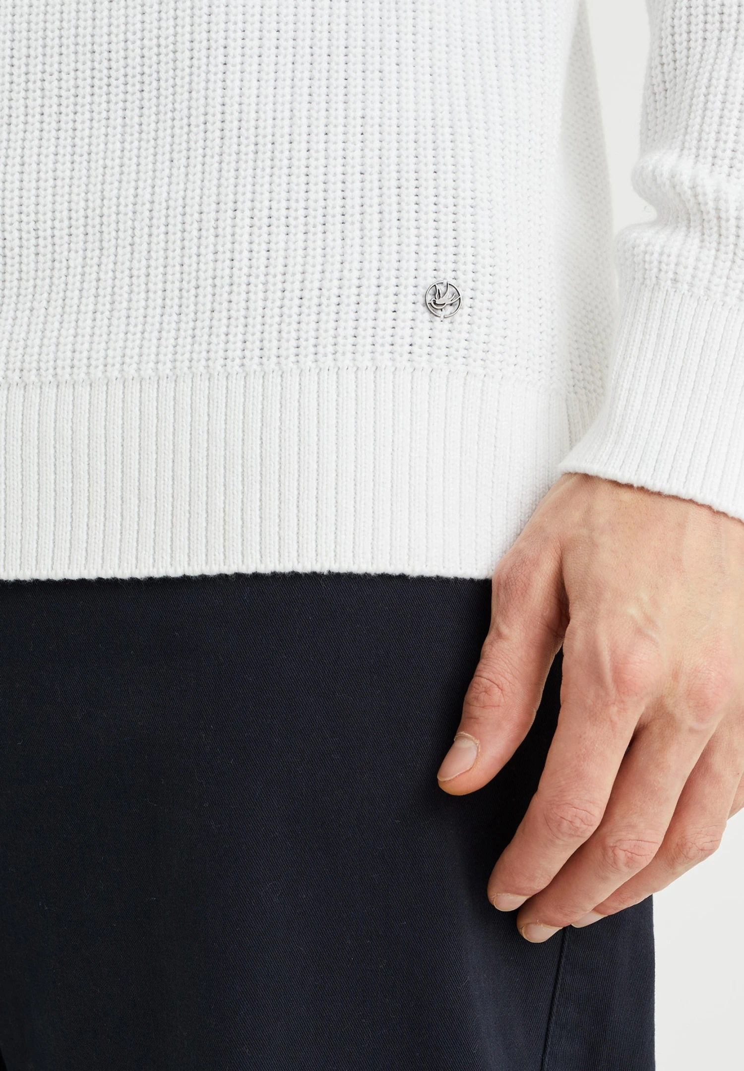 WE FASHION Dip-Dye - Jersey De Punto - White - Imagen 5