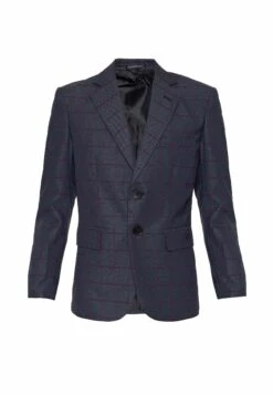 Slim Fit Met Streepdessin - Americana - Smoked/Bordeaux