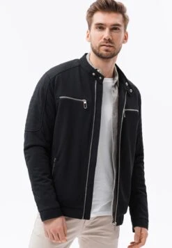 Chaqueta De Cuero Sintético - Black