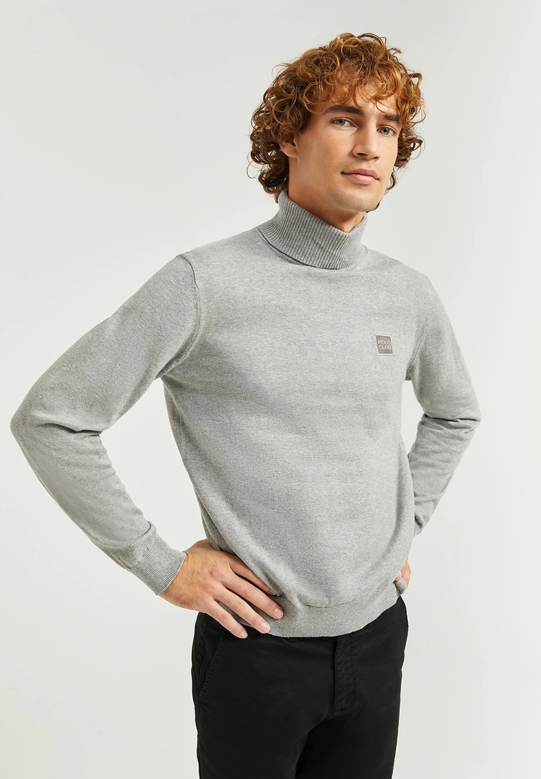 POLO CLUB Mit Rollkragen - Jersey De Punto - Grey Vigore