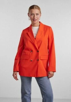 Pieces Pcthelma- Blazer - Tangerine Tango