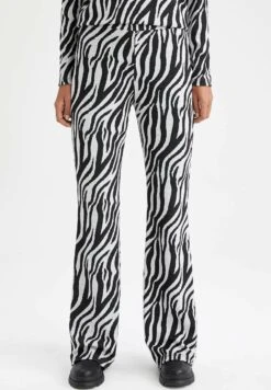 DeFacto Fit And Flare - Pantalones - Black