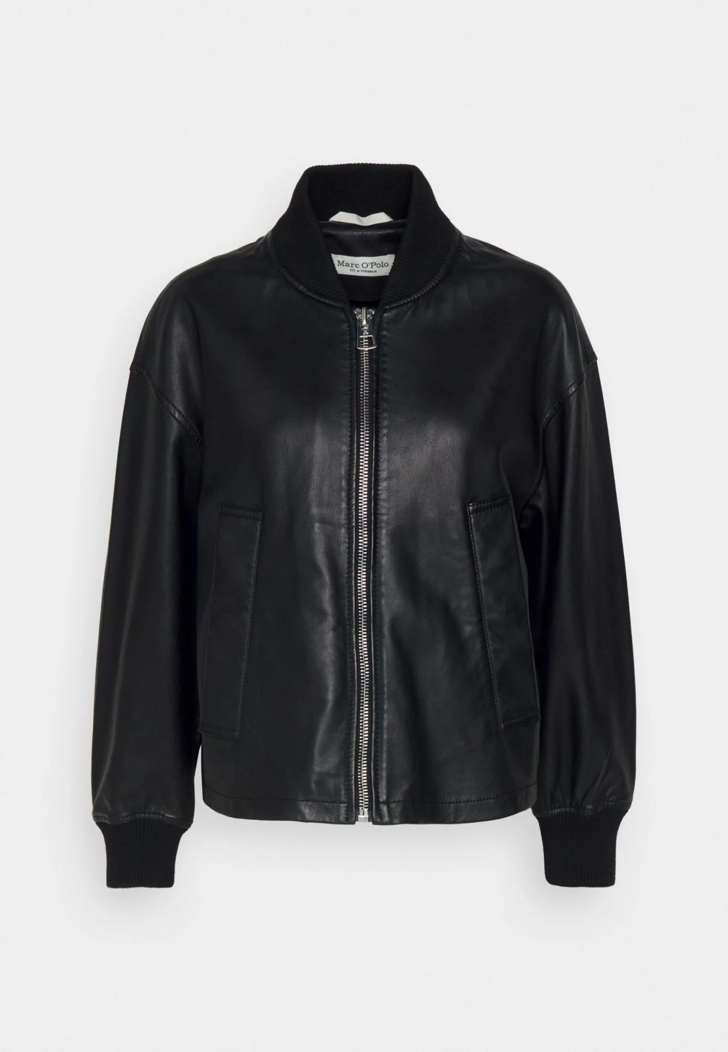 Marc O'Polo Jacket Collar And Cuffs Pockets - Chaqueta De Cuero - Black - Imagen 7