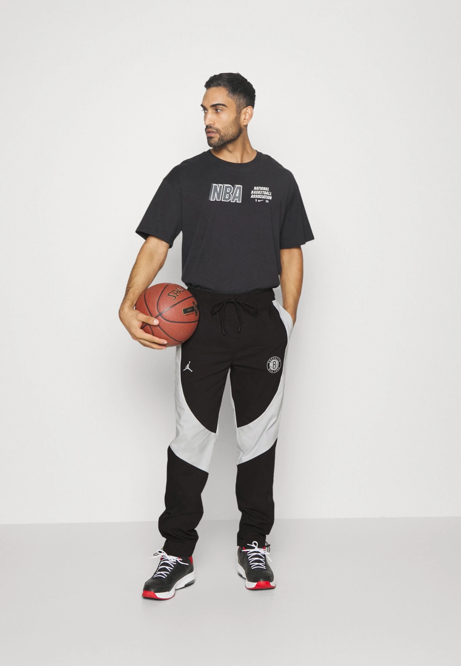 Nike Performance Nba Brooklyn Nets Statement Pant - Equipación De Clubes - Black/Pure Platinum - Imagen 2