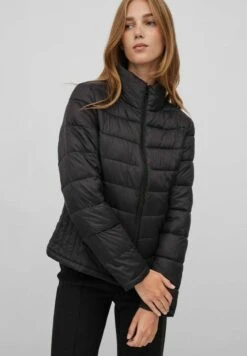 Vila High Neck - Chaqueta De Invierno - Black