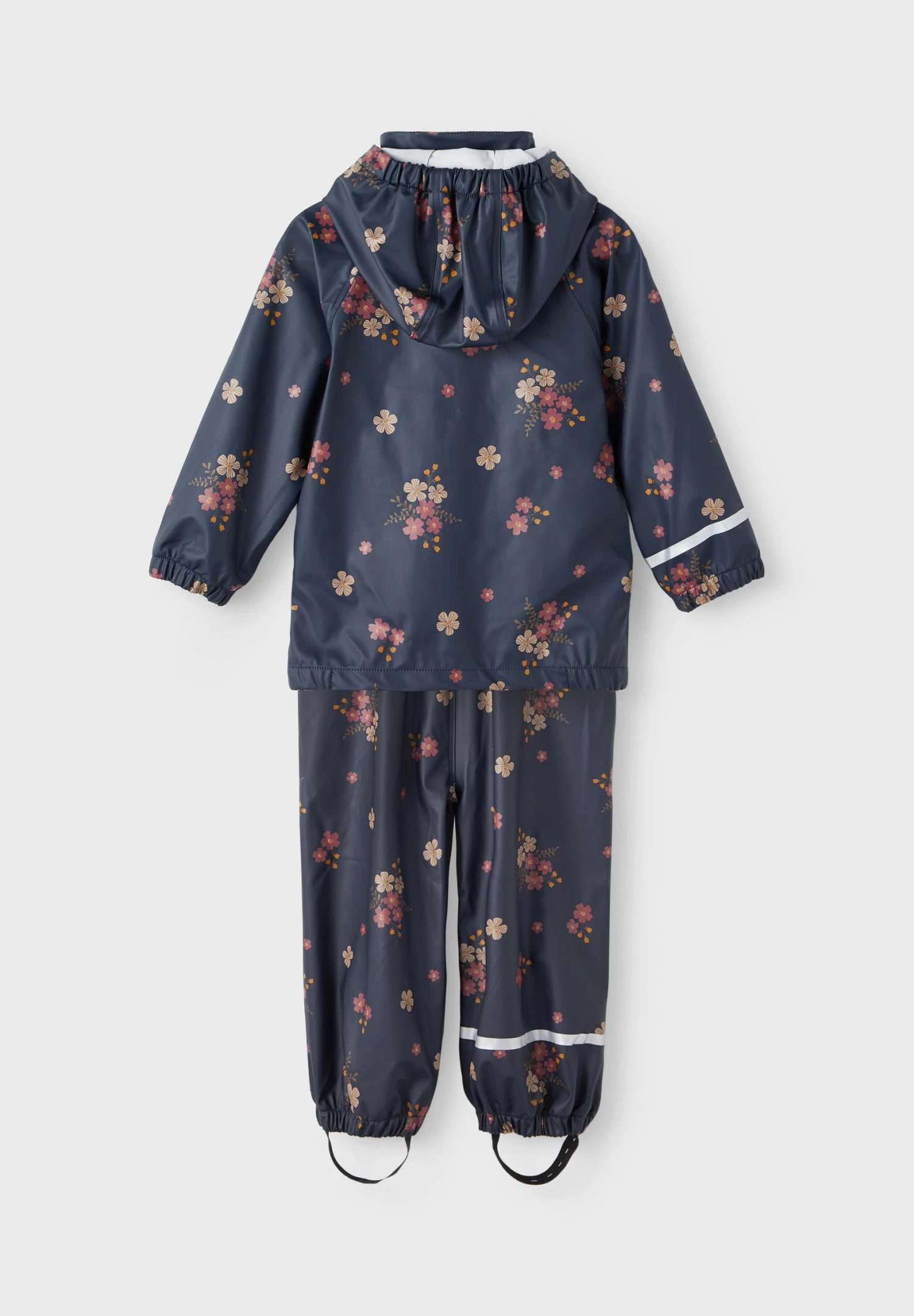 NAME IT Nmfdry Rain Flower Suspenders Set - Impermeable - Dark Sapphire - Imagen 2