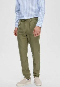 Selected Homme Pantalones Chinos - Deep Lichen Green