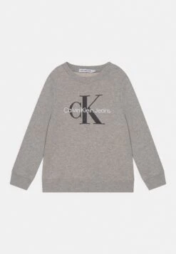 Calvin Klein Jeans Monogram Logo Unisex - Sudadera - Light Grey