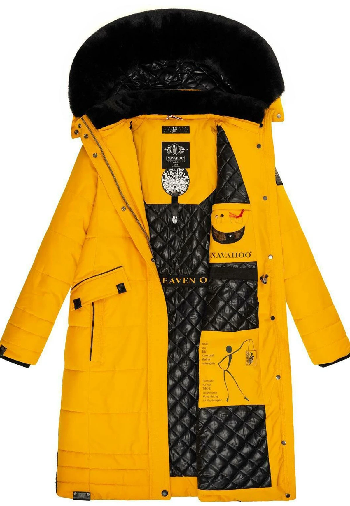 Navahoo Fahmiyaa - Abrigo De Invierno - Dark Yellow - Imagen 3