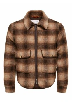 Selected Homme Hope Boiled Check - Chaqueta De Entretiempo - Ermine