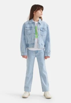 Zebra Print Bleached- Chaqueta Vaquera - Blue