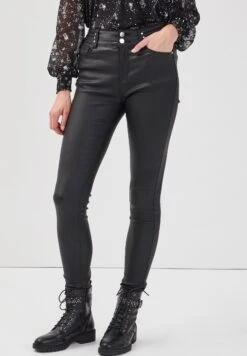 Mit Nieten - Pantalones - Denim Noir Enduit