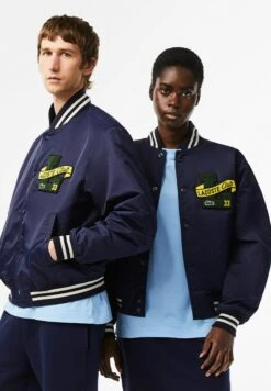 Lacoste Chaquetas Bomber - Bleu Marine