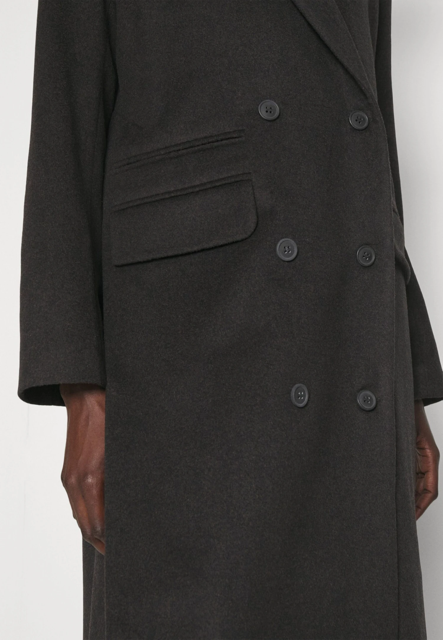 Materiel Maxi Coat Slits - Abrigo Clásico - Deep Brown - Imagen 10