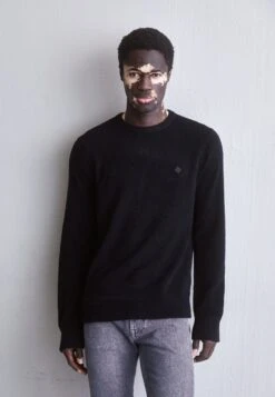 J.Lindeberg Yuri Logo Crew - Jersey De Punto - Black