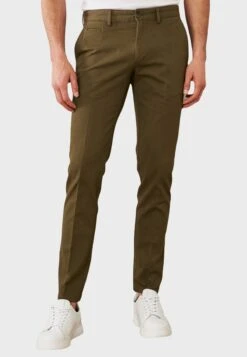 Slim Fit- Pantalones Chinos - Khaki