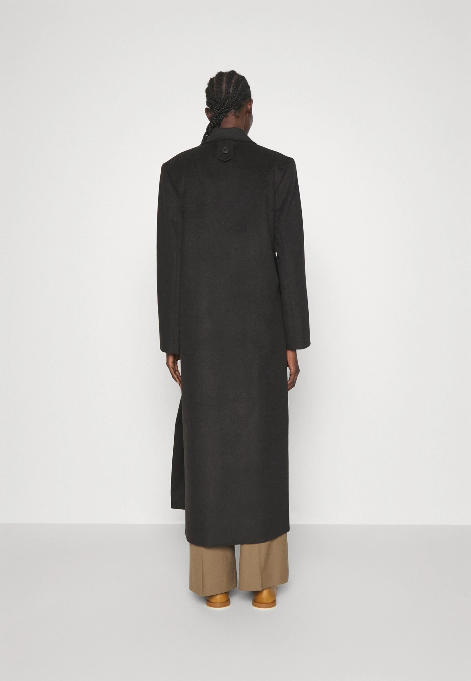 Materiel Maxi Coat Slits - Abrigo Clásico - Deep Brown - Imagen 4