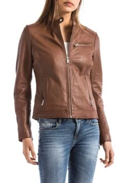 Chaqueta De Cuero - Cognac