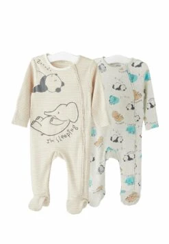 Marks & Spencer 2 PackAnimal- Pijama De Bebé - Grey Mix