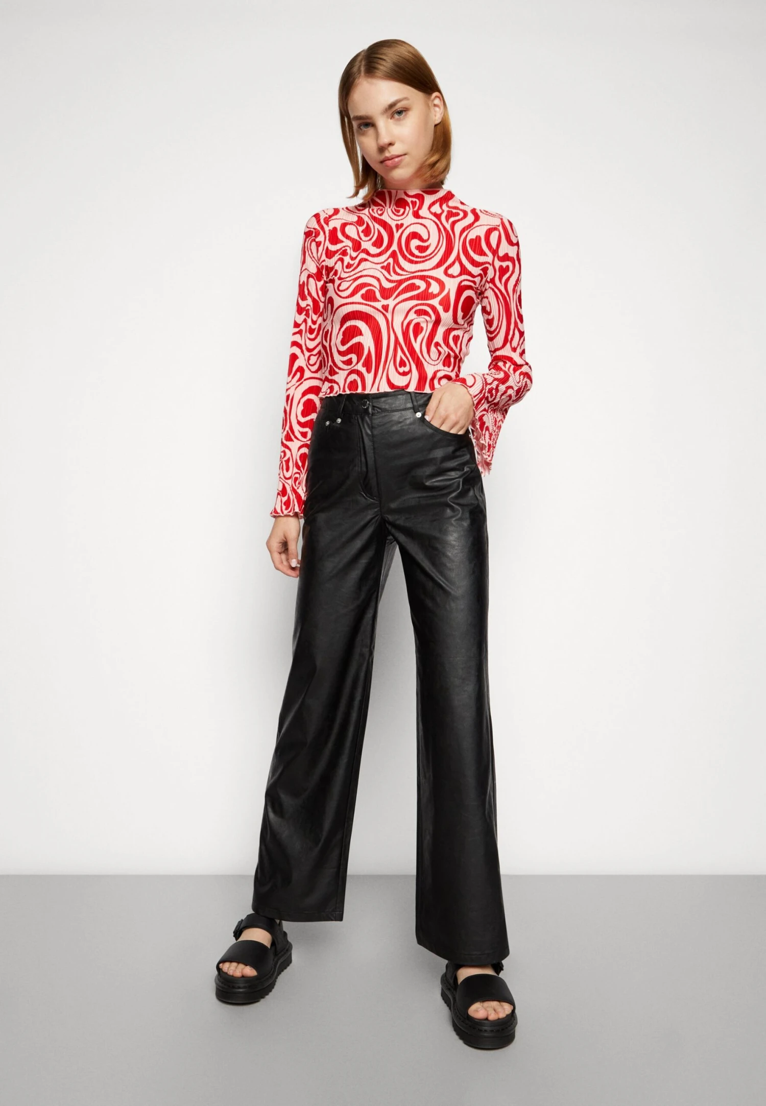 ONLY Onlhope Mady High Waist - Pantalones - Black - Imagen 4