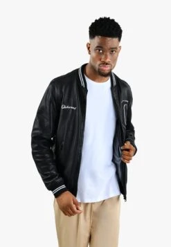 Oakwood Brett - Chaqueta De Cuero - Black