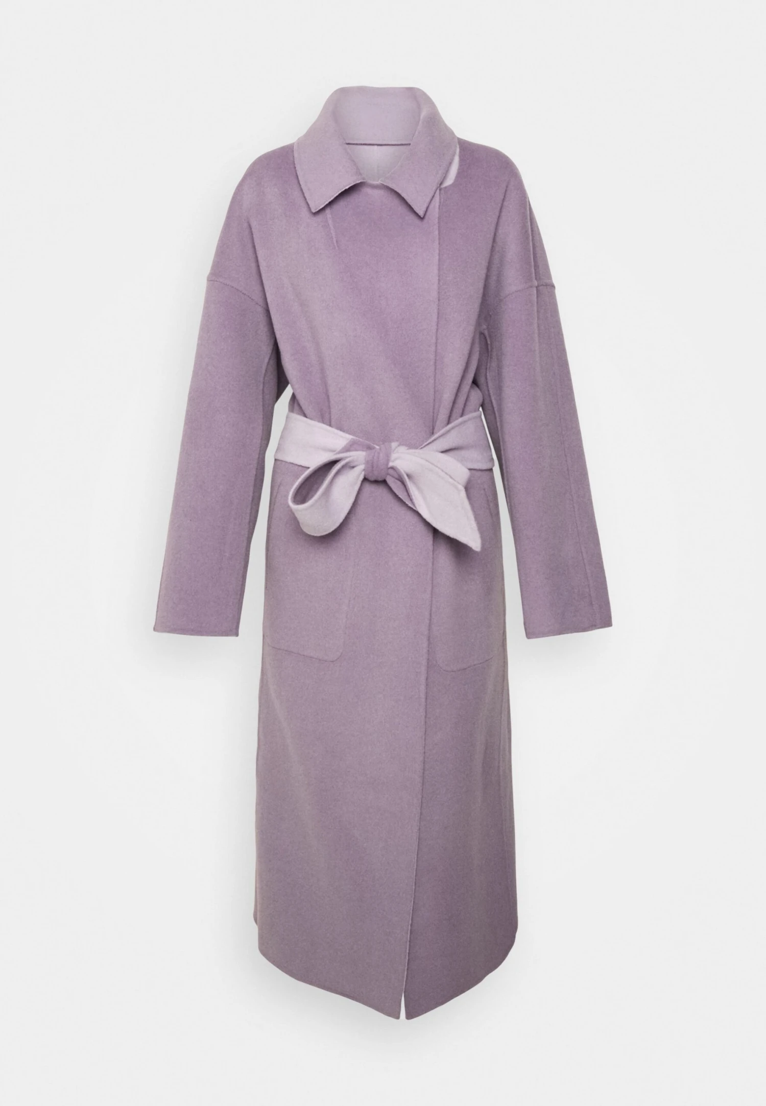 Calvin Klein Df Wool Reversible Wrap Coat - Abrigo Clásico - Lilac Dusk / Purple Calla - Imagen 6