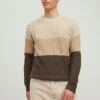 Jack & Jones Jjpannel Crew Neck - Jersey De Punto - CrockeryDetail Blocked