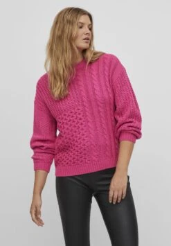 Vila Vikana L/S Bf - Jersey De Punto - Pink Yarrow