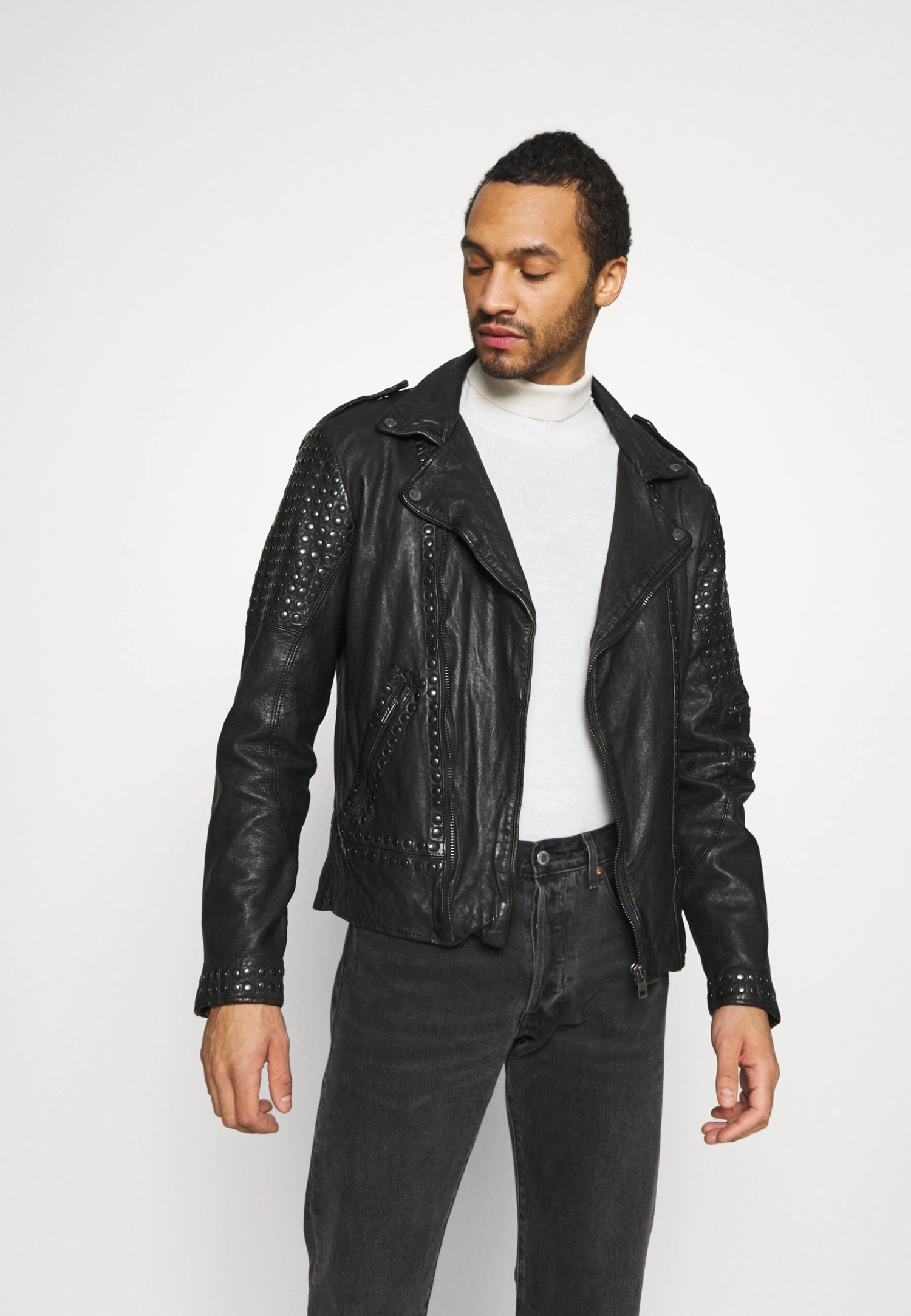 Camil - Chaqueta De Cuero - Black - Imagen 3