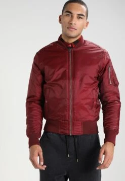 URBAN CLASSICS Basic Jacket - Chaquetas Bomber - Burgundy