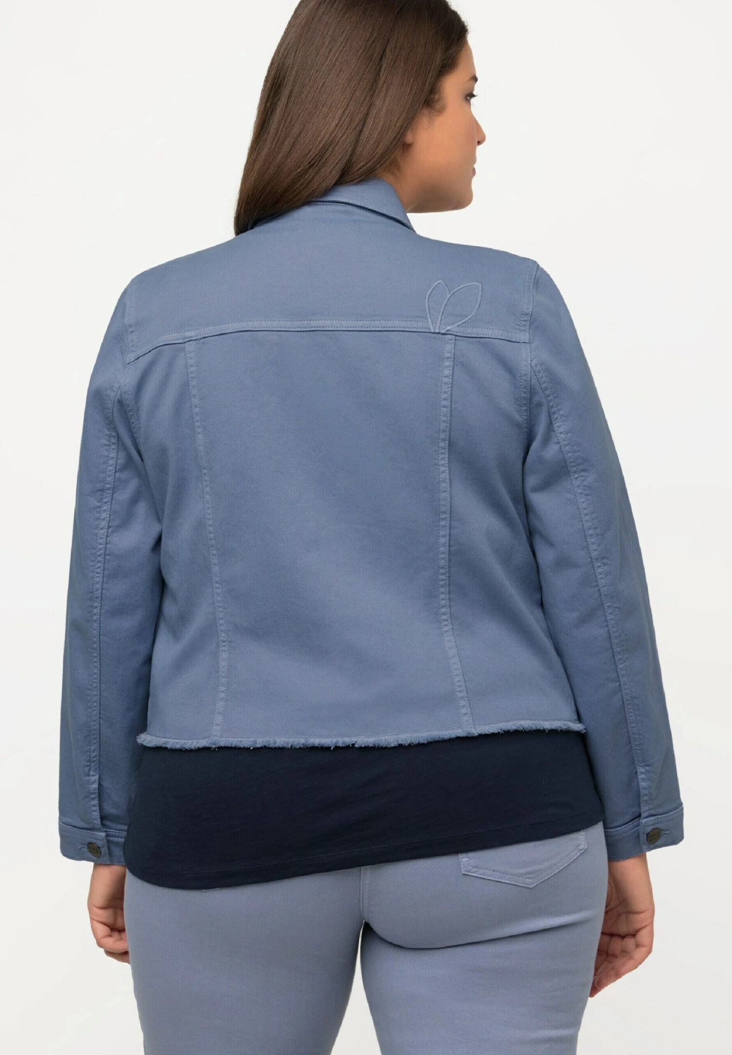 Ulla Popken Chaqueta Vaquera - Violet Bleu - Imagen 3