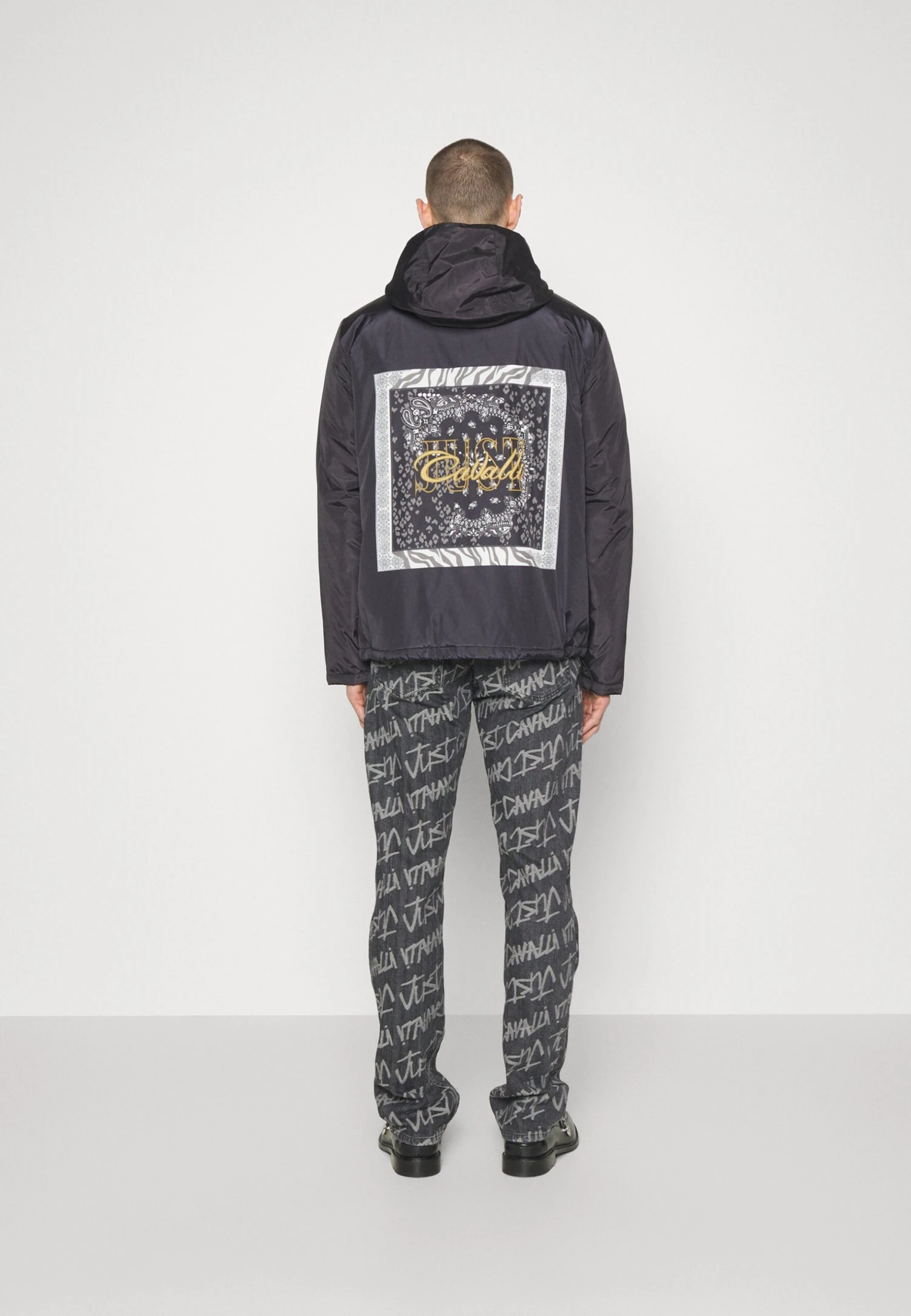 JUST CAVALLI Giubbotteria - Chaqueta De Entretiempo - Black