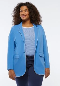 Avec Bords - Abrigo Corto - Azzurro