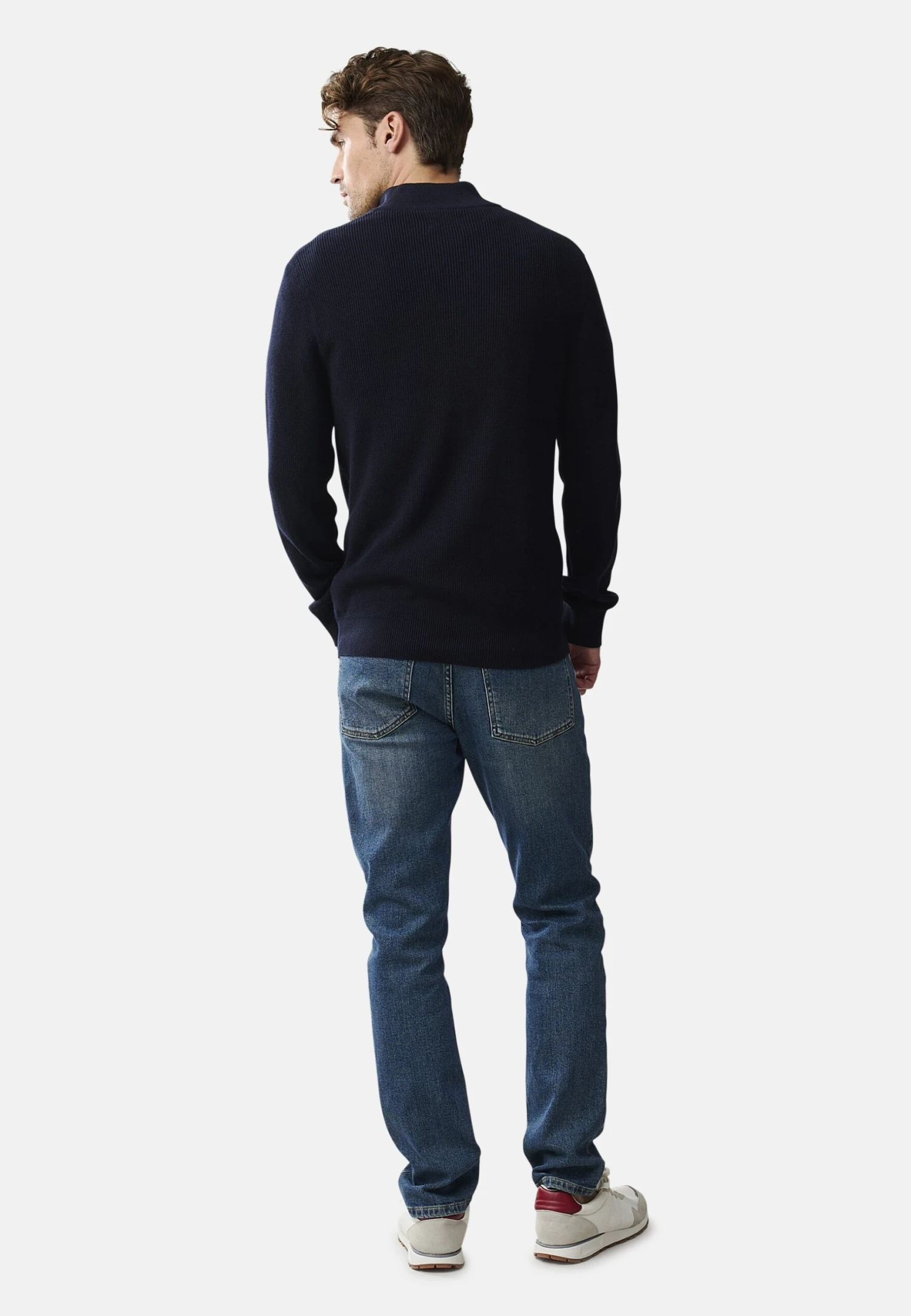 Lexington Clay Half Zip - Jersey De Punto - Dark Blue - Imagen 3