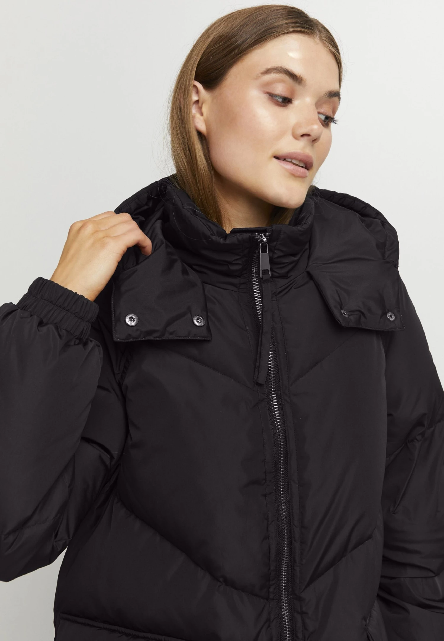 B.young Bycristel - Abrigo De Plumas - Black - Imagen 4