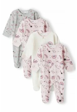Minoti 4 Pack - Pijama De Bebé - Light Pink Grey
