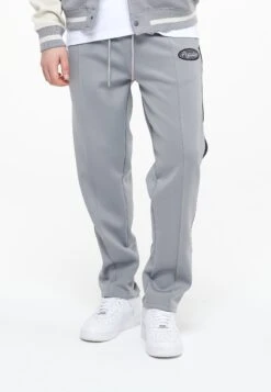 Pegador Davie Wide Track Pants Unisex - Pantalones Deportivos - Grey Black Ink
