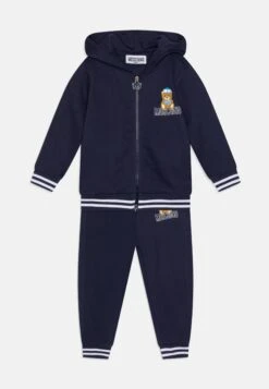 MOSCHINO Hooded Tracksuit Unisex Set - Chándal - Dark Blue
