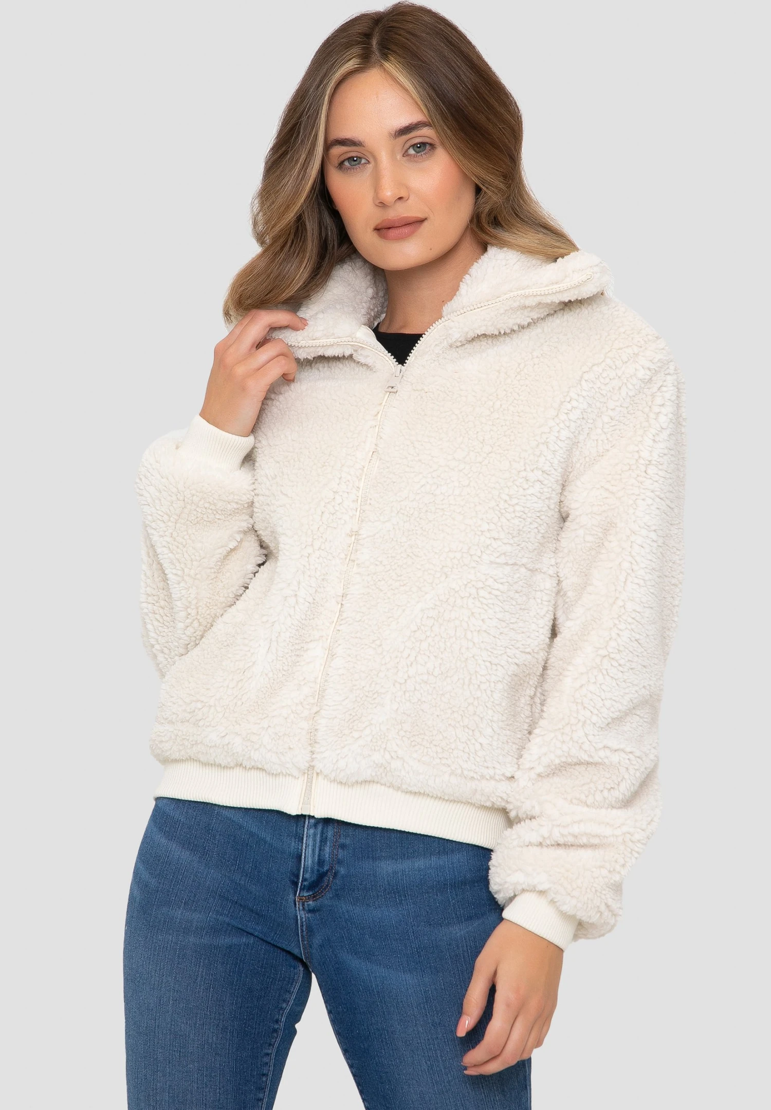 Threadbare Monkey Übergangsjacke - Chaqueta De Entretiempo - Cream